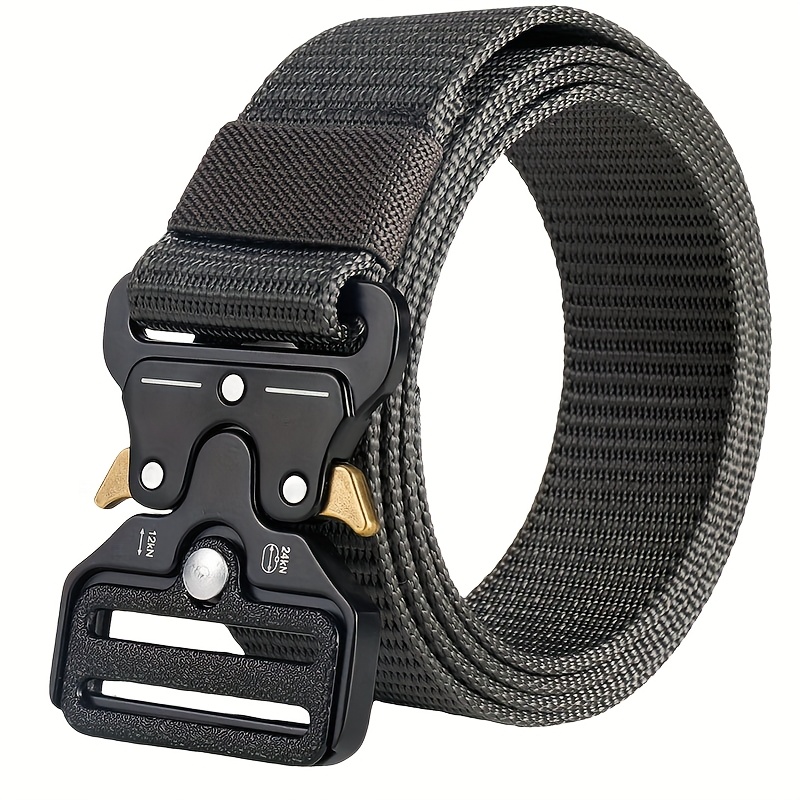 6pcs Men'S Tactical Heavy Duty Nylon Belts with Alloy Buckles
